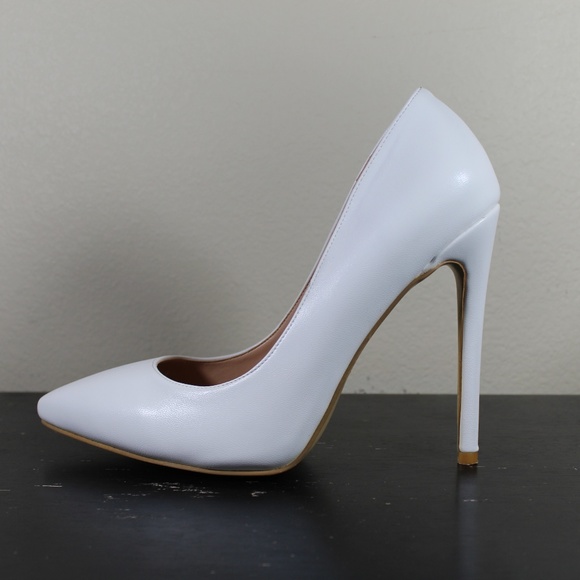 Lovirs Shoes - LOVIRS POINTY TOE WHITE 5" HIGH HEELS PUMPS SIZE 8